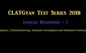 Test Six from the CLATGyan Test Series 2018 Published